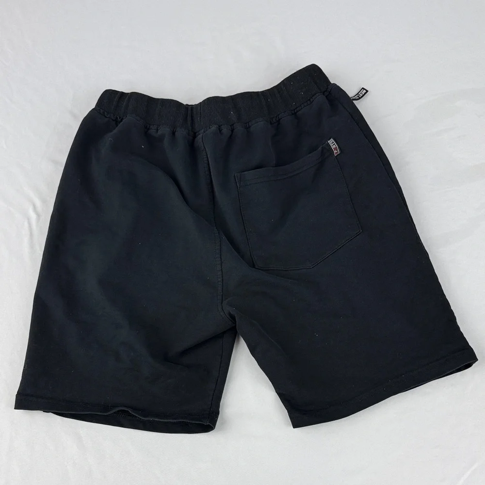 Zara Black Athletic Shorts with Drawstring and Pockets